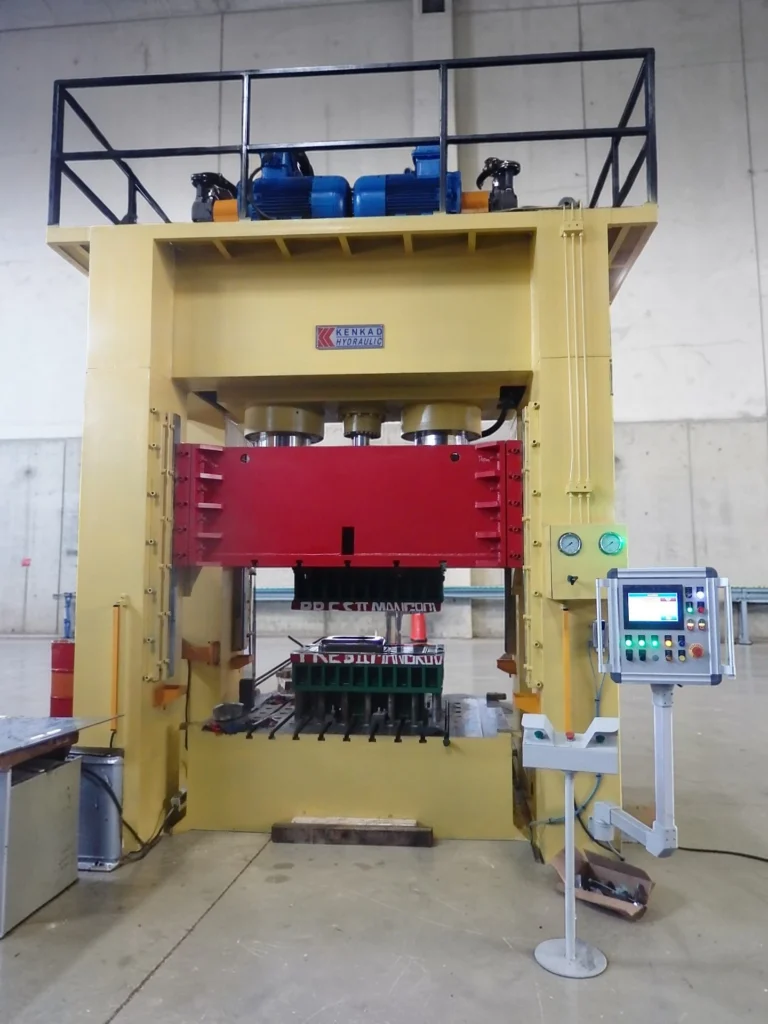 Hydraulic press for production